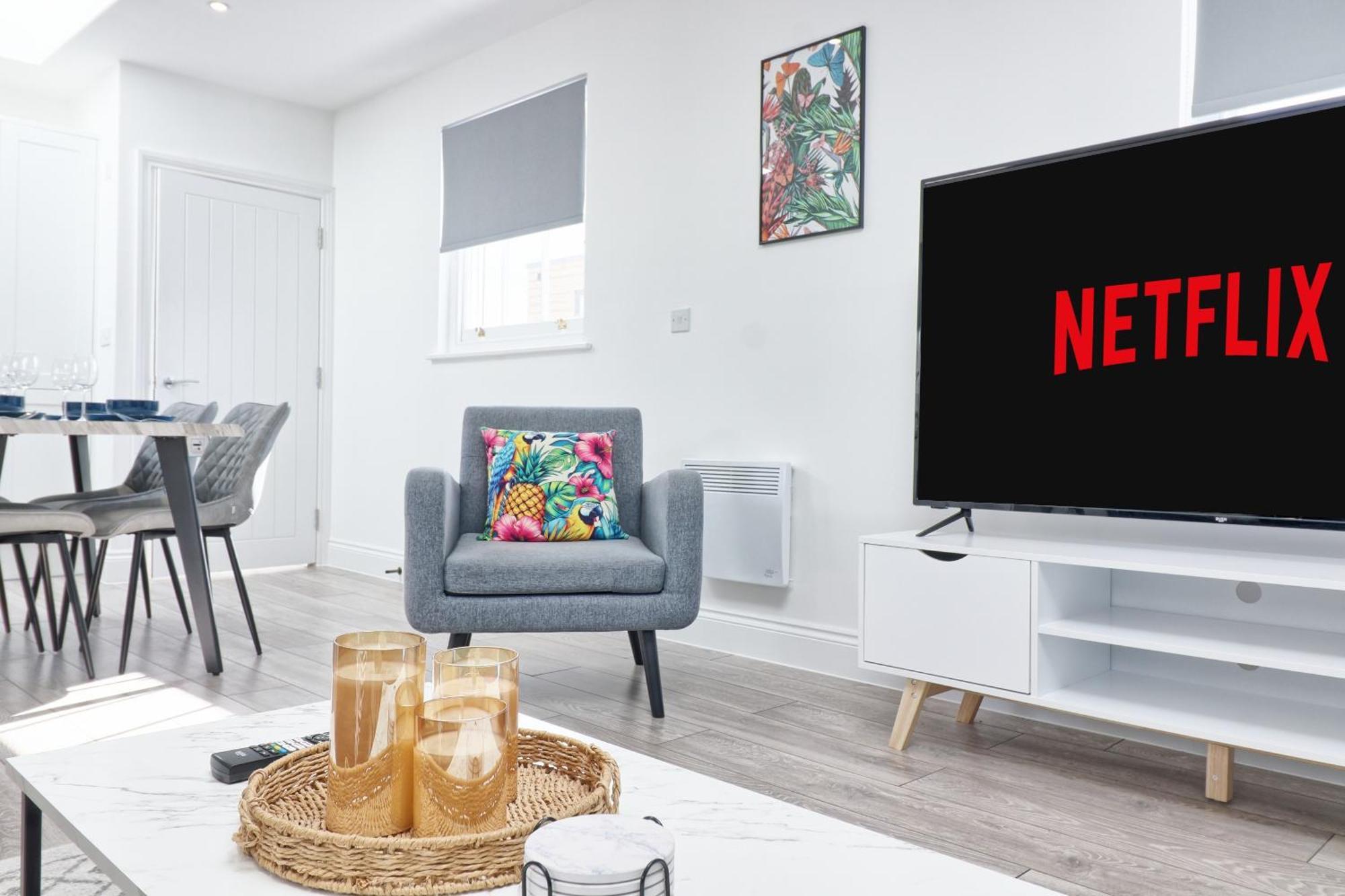 Apartment Centre Modern Duplex With Parking, Wi-fi & Netflix Chelmsford